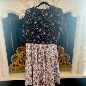 LuLaRoe two toned black and white casual dress
